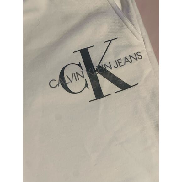 Calvin Klein Jeans Men's Pull-on Drawstring Monogram Jogger Sweatpants Black XL - Picture 5 of 7